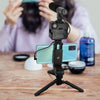 Kit de Grabación Vlogger Mini Trípode Micrófono Control Luz Led